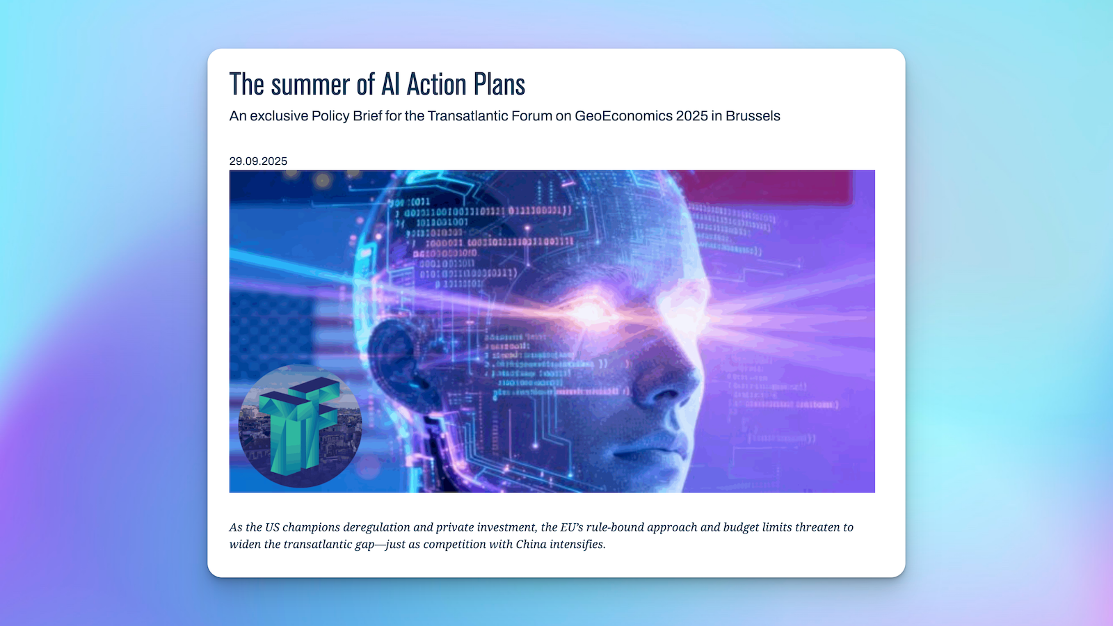 Important AI trends of Q3 2025 - National Action Plans